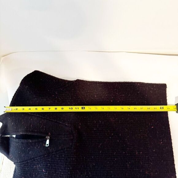 ANTHROPOLOGIE | RD Style Millie Quarter Zip sweater | Large | black red - Picture 13 of 13